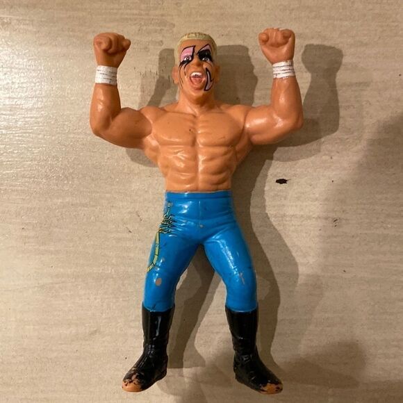 Vintage 1990 WCW wrestling STING Action Figure Galoob collectible 5 “ toy - Picture 3 of 8